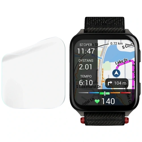 Folia hydrożelowa na ekran Bizon Glass Watch Hydrogel do Garmin Venu X1 [2 PACK]