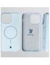 Silikonowe etui z pierścieniem magnetycznym Bizon Soft Case Magnetic do Apple iPhone 14 Pro Max błękitne