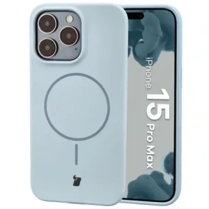 Bizon Soft Case Magnetic Apple iPhone 15 Pro Max blue