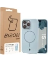 Silikonowe etui z pierścieniem magnetycznym Bizon Soft Case Magnetic do Apple iPhone 15 Pro Max błękitne