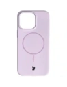 Silikonowe etui z pierścieniem magnetycznym Bizon Soft Case Magnetic do Apple iPhone 15 Pro Max jasnofioletowe