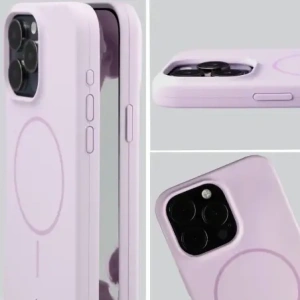 Bizon Soft Case Magnetic Apple iPhone 15 Pro Max light purple