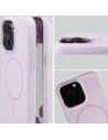 Silikonowe etui z pierścieniem magnetycznym Bizon Soft Case Magnetic do Apple iPhone 15 Pro Max jasnofioletowe