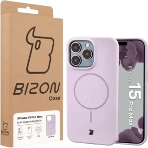 Bizon Soft Case Magnetic Apple iPhone 15 Pro Max light purple