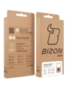 Etui z uchwytem na palec Bizon Case Hybrid Ring do Samsung Galaxy Z Flip7 przydymione z czerwoną ramką