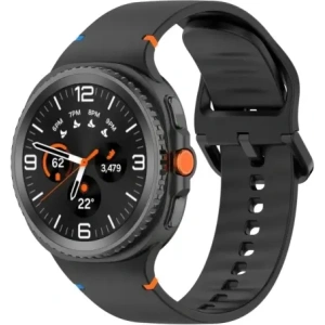 Silikonowy pasek Bizon Strap Watch Silicone G do Samsung Galaxy Watch 8 / 8 Classic czarny
