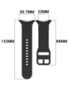 Silikonowy pasek Bizon Strap Watch Silicone G do Samsung Galaxy Watch 8 / 8 Classic czarny