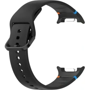 Silikonowy pasek Bizon Strap Watch Silicone G do Samsung Galaxy Watch 8 / 8 Classic czarny