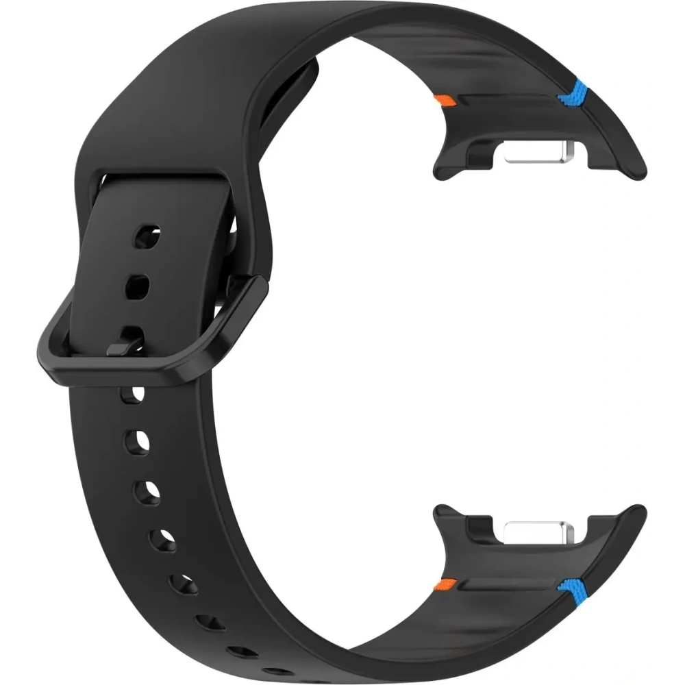 Silikonowy pasek Bizon Strap Watch Silicone G do Samsung Galaxy Watch 8 / 8 Classic czarny