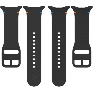 Silikonowy pasek Bizon Strap Watch Silicone G do Samsung Galaxy Watch 8 / 8 Classic czarny
