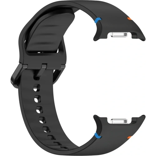 Silikonowy pasek Bizon Strap Watch Silicone G do Samsung Galaxy Watch 8 / 8 Classic czarny