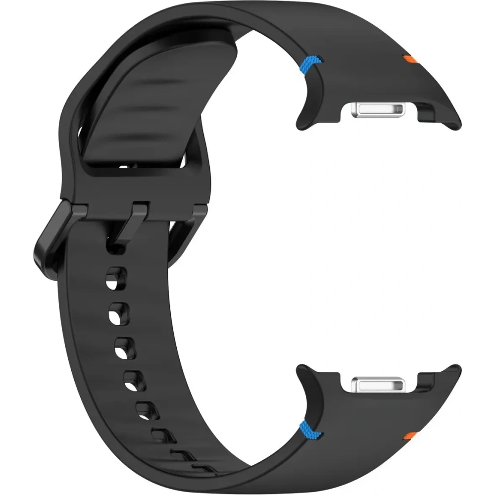 Silikonowy pasek Bizon Strap Watch Silicone G do Samsung Galaxy Watch 8 / 8 Classic czarny