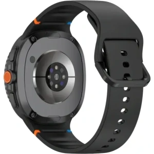 Silikonowy pasek Bizon Strap Watch Silicone G do Samsung Galaxy Watch 8 / 8 Classic czarny