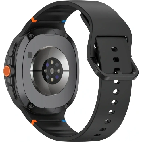 Silikonowy pasek Bizon Strap Watch Silicone G do Samsung Galaxy Watch 8 / 8 Classic czarny