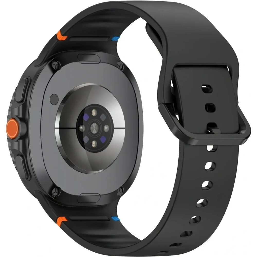 Silikonowy pasek Bizon Strap Watch Silicone G do Samsung Galaxy Watch 8 / 8 Classic czarny