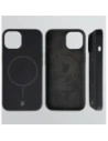 Silikonowe etui z pierścieniem magnetycznym Bizon Soft Case Magnetic do Apple iPhone 14 czarne