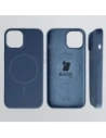 Silikonowe etui z pierścieniem magnetycznym Bizon Soft Case Magnetic do Apple iPhone 14 granatowe