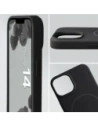 Silikonowe etui z pierścieniem magnetycznym Bizon Soft Case Magnetic do Apple iPhone 14 czarne