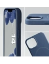 Silikonowe etui z pierścieniem magnetycznym Bizon Soft Case Magnetic do Apple iPhone 14 granatowe