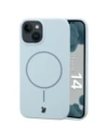 Silikonowe etui z pierścieniem magnetycznym Bizon Soft Case Magnetic do Apple iPhone 14 błękitne