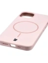Silikonowe etui z pierścieniem magnetycznym Bizon Soft Case Magnetic do Apple iPhone 14 jasnoróżowe