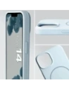 Silikonowe etui z pierścieniem magnetycznym Bizon Soft Case Magnetic do Apple iPhone 14 błękitne