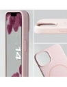 Silikonowe etui z pierścieniem magnetycznym Bizon Soft Case Magnetic do Apple iPhone 14 jasnoróżowe