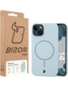 Silikonowe etui z pierścieniem magnetycznym Bizon Soft Case Magnetic do Apple iPhone 14 błękitne