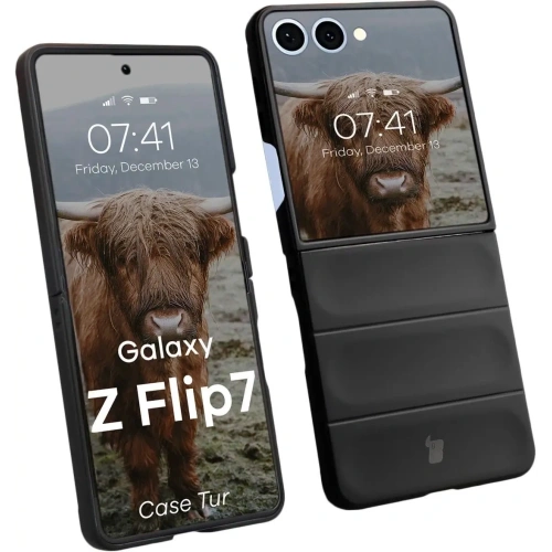 Pancerne etui Bizon Case Tur do Samsung Galaxy Z Flip7 czarne