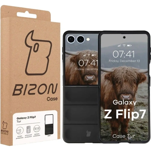Pancerne etui Bizon Case Tur do Samsung Galaxy Z Flip7 czarne