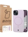 Silikonowe etui z pierścieniem magnetycznym Bizon Soft Case Magnetic do Apple iPhone 14 jasnofioletowe