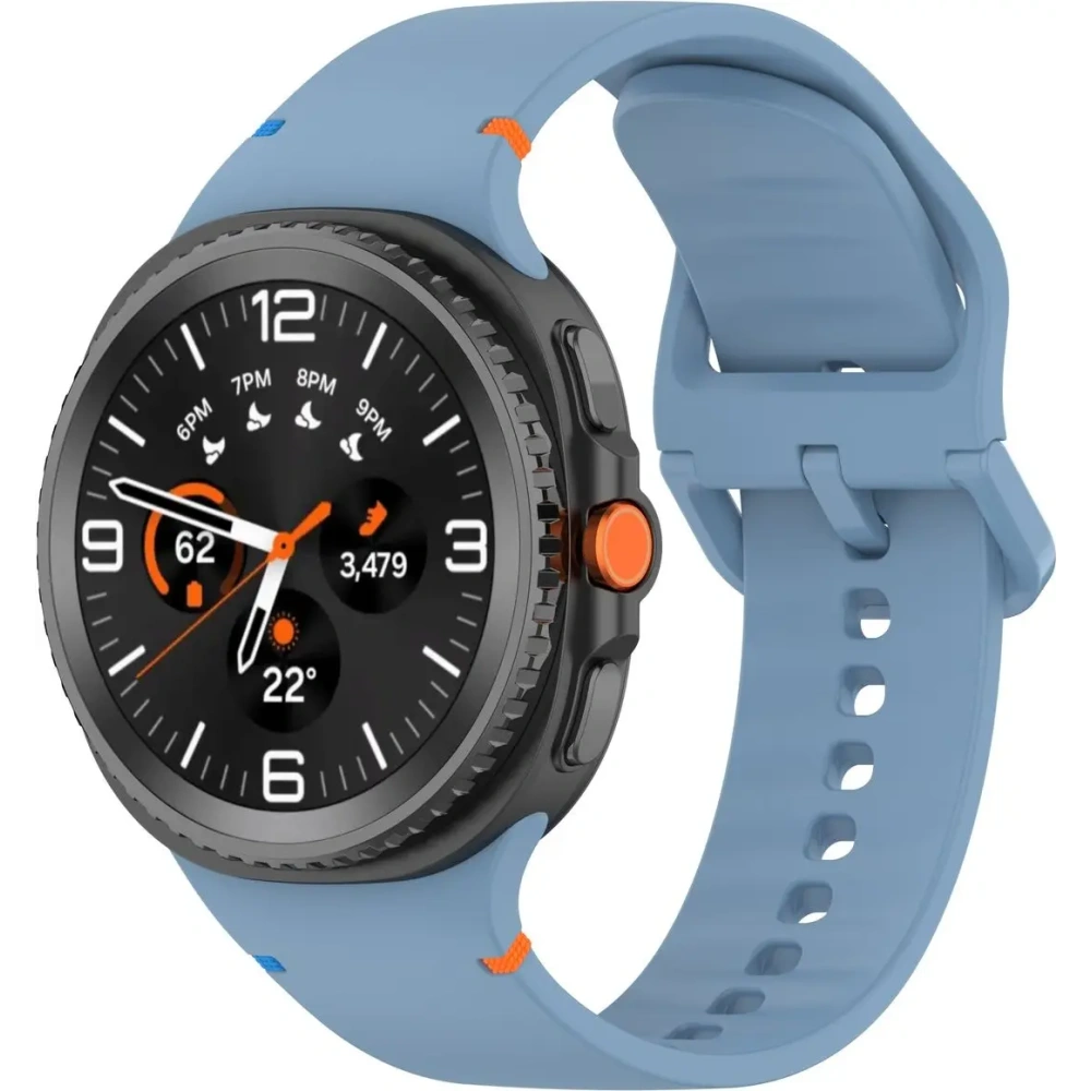 Silikonowy pasek Bizon Strap Watch Silicone G do Samsung Galaxy Watch 8 / 8 Classic niebieski