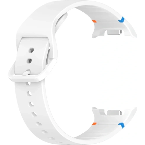 Silikonowy pasek Bizon Strap Watch Silicone G do Samsung Galaxy Watch 8 / 8 Classic biały