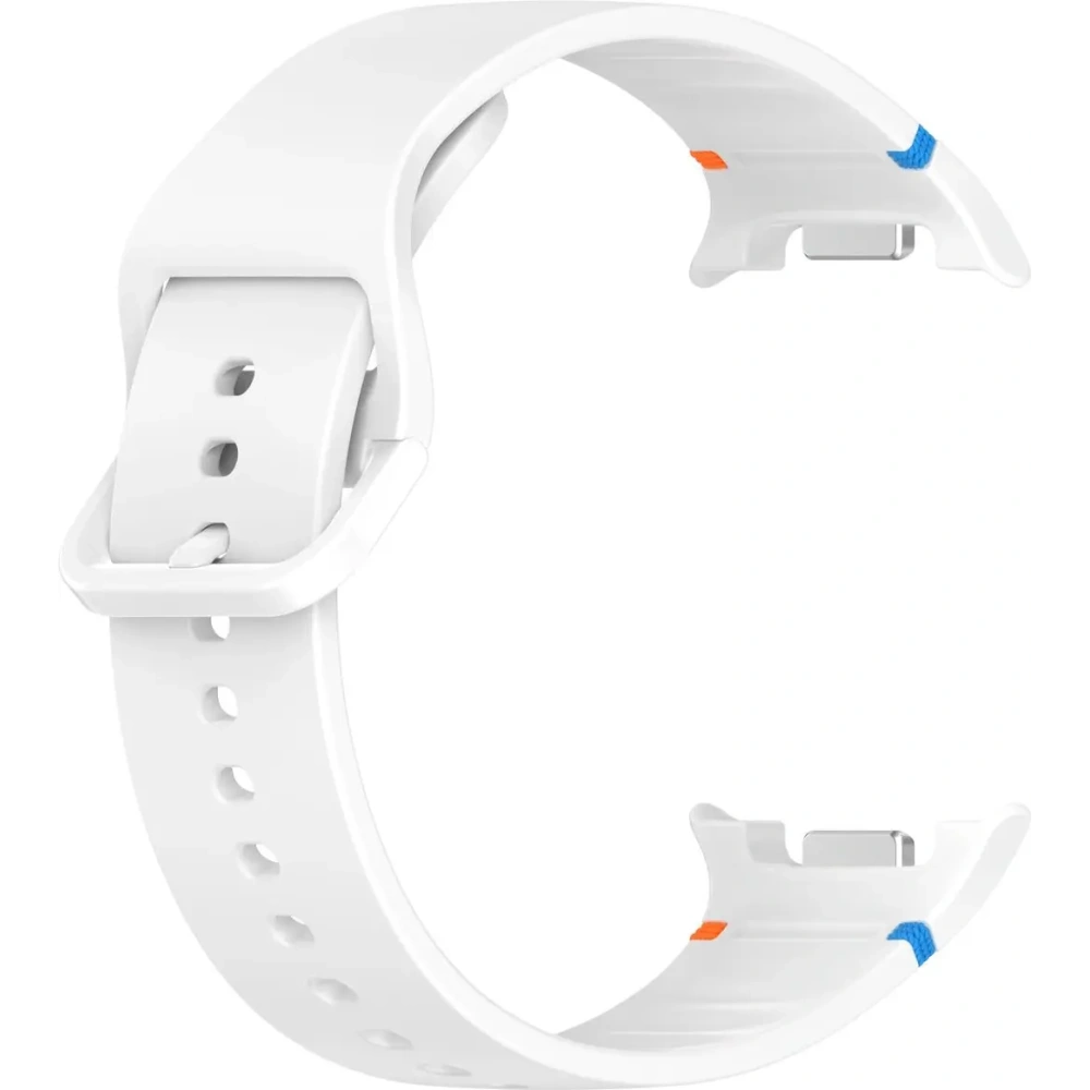 Silikonowy pasek Bizon Strap Watch Silicone G do Samsung Galaxy Watch 8 / 8 Classic biały