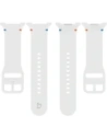 Silikonowy pasek Bizon Strap Watch Silicone G do Samsung Galaxy Watch 8 / 8 Classic biały