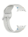 Silikonowy pasek Bizon Strap Watch Silicone G do Samsung Galaxy Watch 8 / 8 Classic jasnoszary