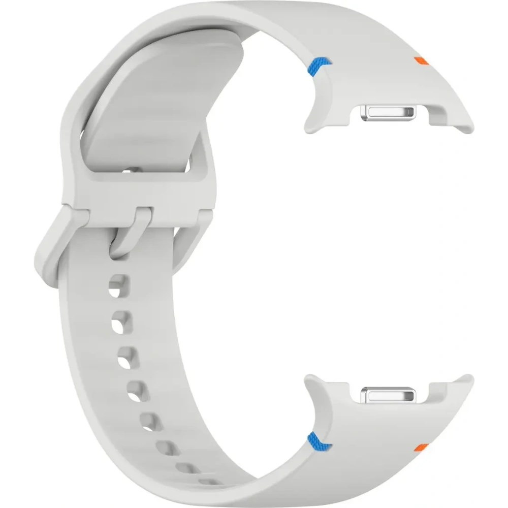 Silikonowy pasek Bizon Strap Watch Silicone G do Samsung Galaxy Watch 8 / 8 Classic jasnoszary