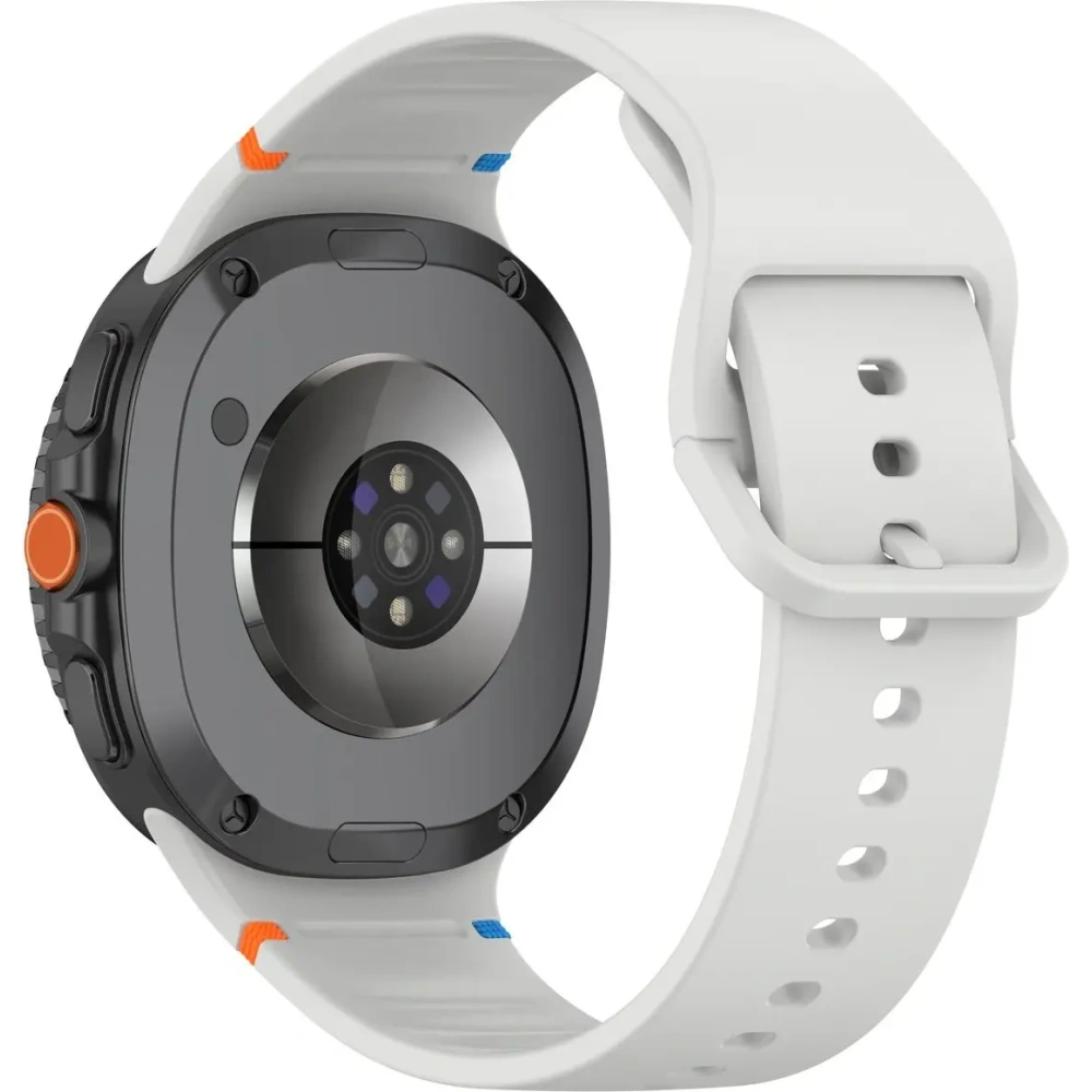 Silikonowy pasek Bizon Strap Watch Silicone G do Samsung Galaxy Watch 8 / 8 Classic jasnoszary
