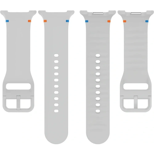 Silikonowy pasek Bizon Strap Watch Silicone G do Samsung Galaxy Watch 8 / 8 Classic jasnoszary