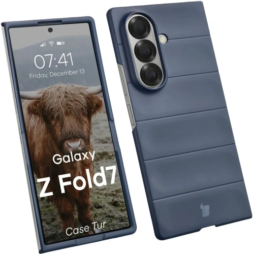 Pancerne etui Bizon Case Tur do Samsung Galaxy Z Fold7 granatowe