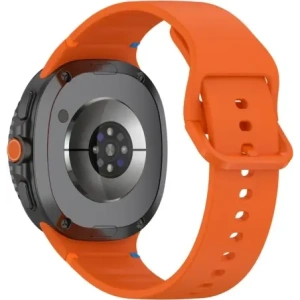 Silikonowy pasek Bizon Strap Watch Silicone G do Samsung Galaxy Watch 8 / 8 Classic pomarańczowy