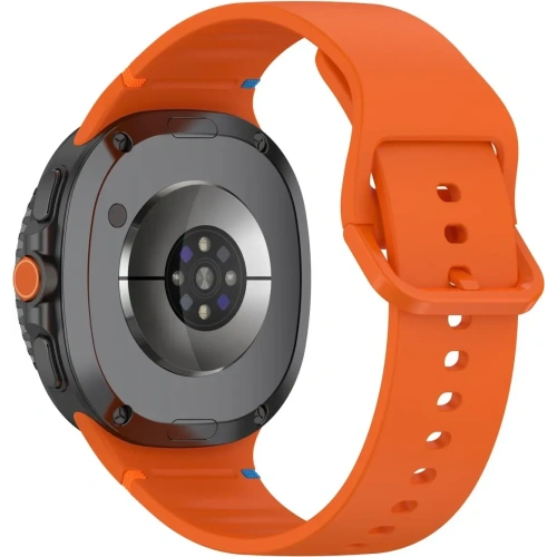 Silikonowy pasek Bizon Strap Watch Silicone G do Samsung Galaxy Watch 8 / 8 Classic pomarańczowy