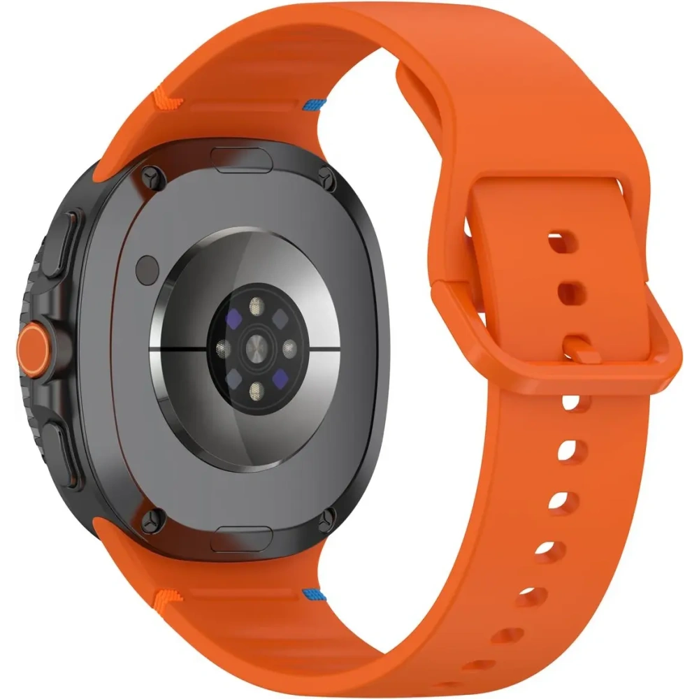 Silikonowy pasek Bizon Strap Watch Silicone G do Samsung Galaxy Watch 8 / 8 Classic pomarańczowy