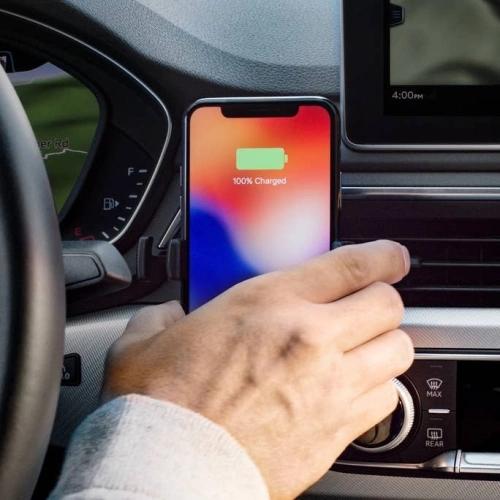 Uchwyt samochodowy z ładowarka bezprzewodową Mophie Charge Stream Vent Mount do kratki nawiewu