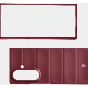 Pancerne etui Bizon Case Tur do Samsung Galaxy Z Fold7 burgundowe