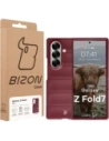 Pancerne etui Bizon Case Tur do Samsung Galaxy Z Fold7 burgundowe