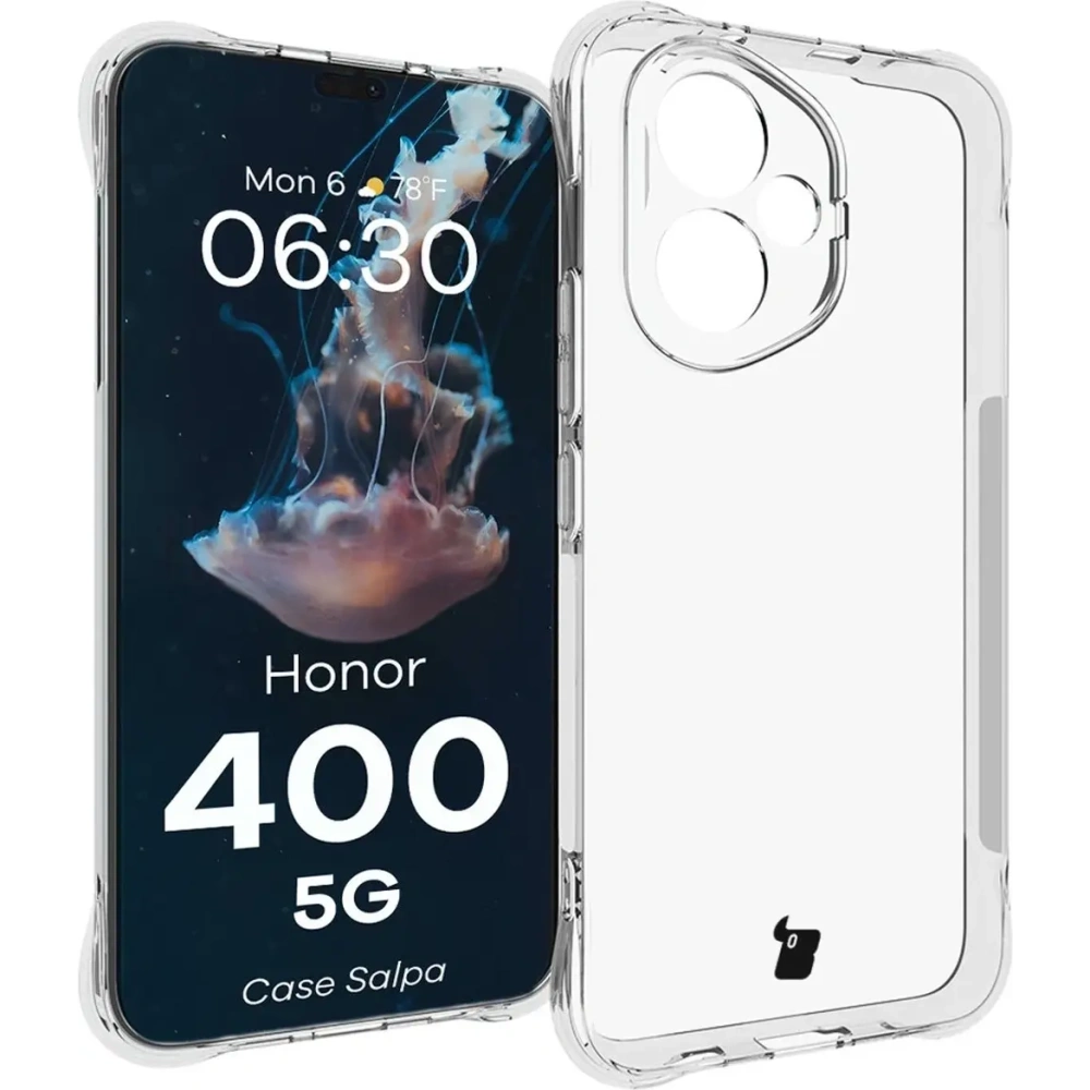 Elastyczne etui Bizon Case Salpa do Honor 400 przezroczyste