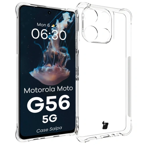 Elastyczne etui Bizon Case Salpa do Motorola Moto G56 5G przezroczyste