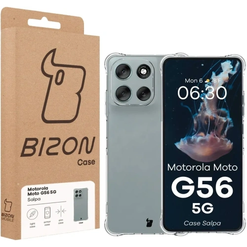 Elastyczne etui Bizon Case Salpa do Motorola Moto G56 5G przezroczyste