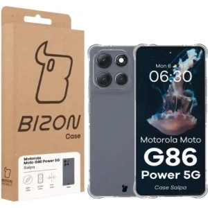 Elastyczne etui Bizon Case Salpa do Motorola Moto G86 Power 5G przezroczyste